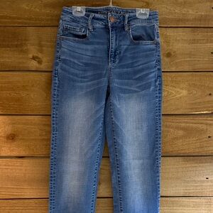 EUC American Eagle Outfitters Women's Blue Jeans Size 0 X-Long